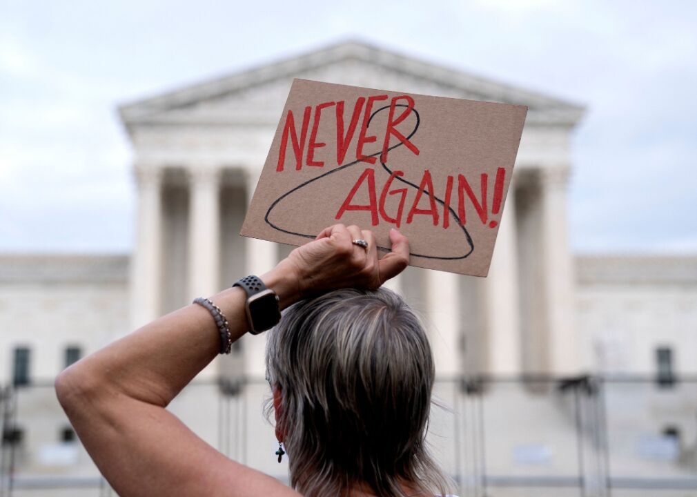 2022: Roe v. Wade is overturned